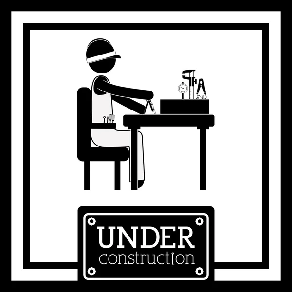 Under construction design — Stock Vector