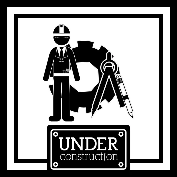 Under construction design — Stock Vector