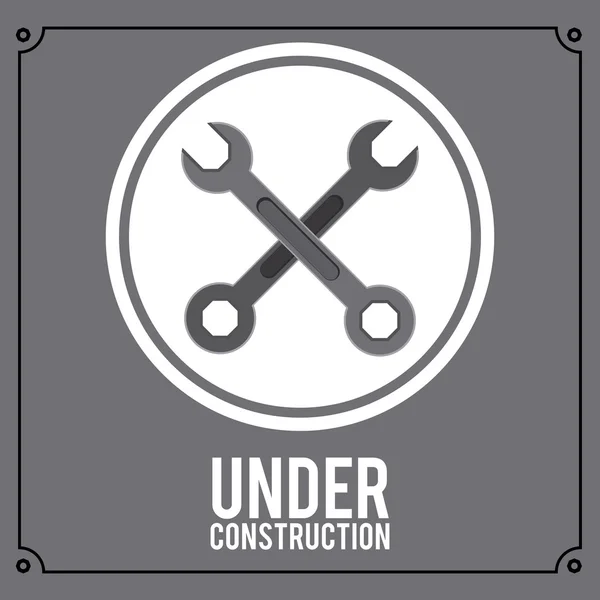 En construcción diseño — Vector de stock