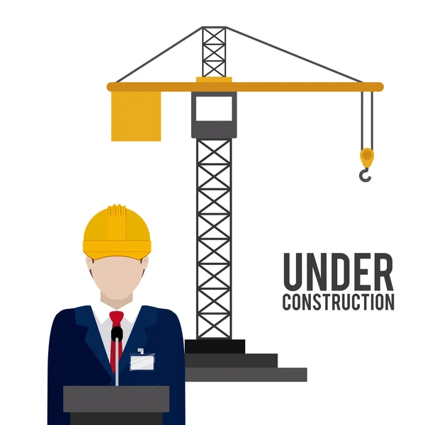 En construcción diseño — Vector de stock