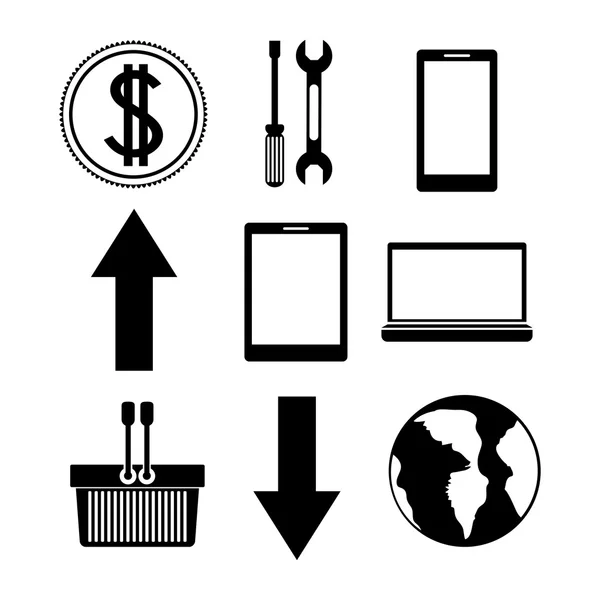 Diseño de icono de tecnología — Vector de stock