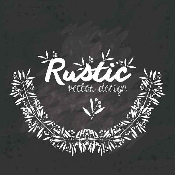 Rustikální design — Stockový vektor