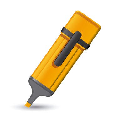 Office supplies design over white background, vector illustratio