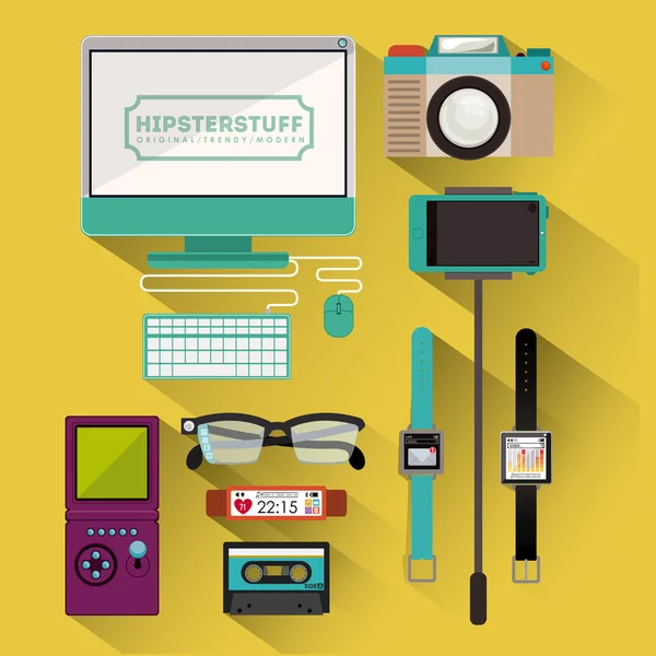 Projekt Hipster — Wektor stockowy