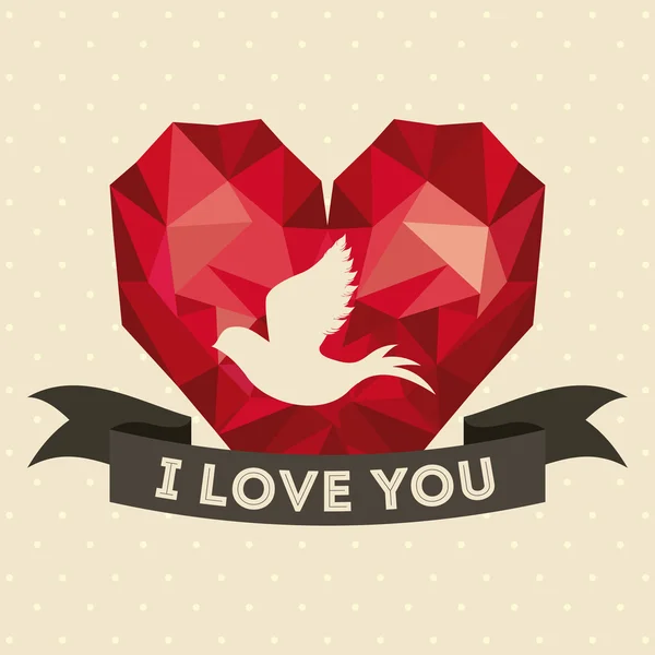 Design d'amour — Image vectorielle