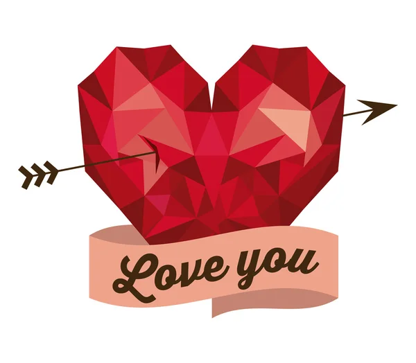 Diseño de amor — Vector de stock