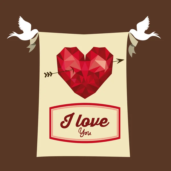 Diseño de amor — Vector de stock