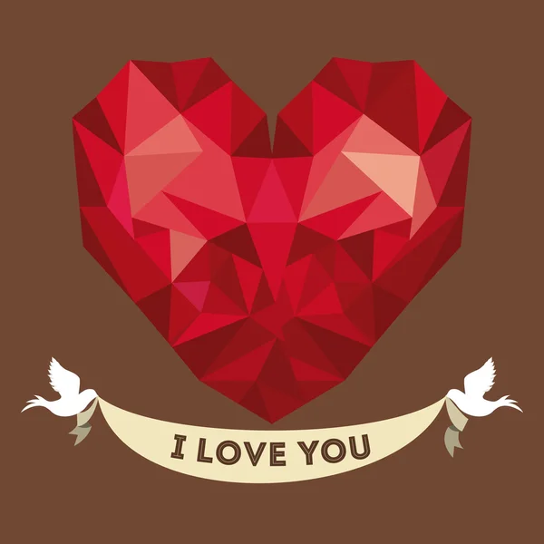 Diseño de amor — Vector de stock