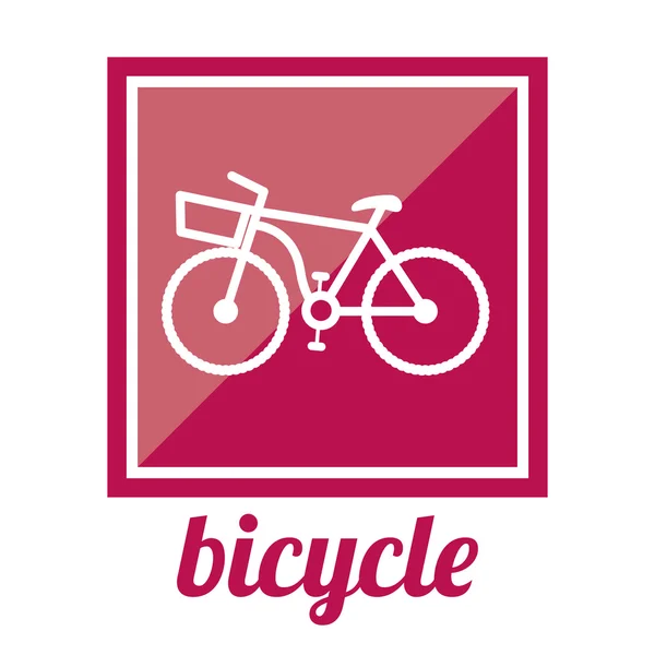 Estilo de vida bicicleta diseño — Archivo Imágenes Vectoriales