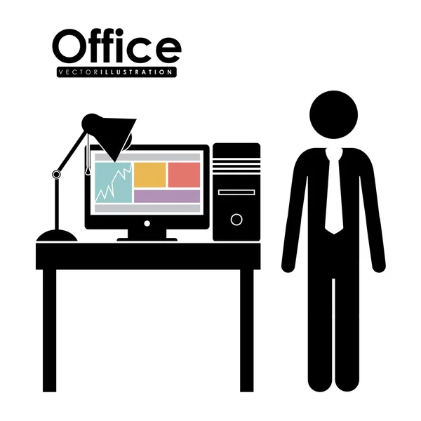 Office design — Stock Vector