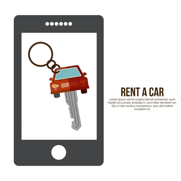 Rent a Car Design — Stockvektor