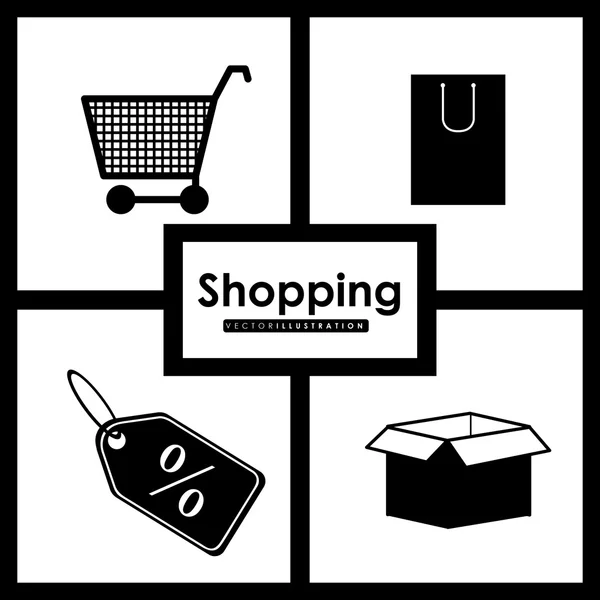 Design de compras — Vetor de Stock