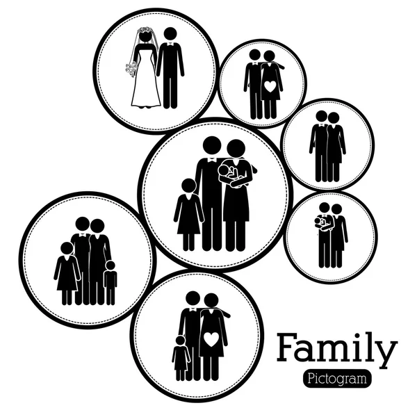 การออกแบบครอบครัว — ภาพเวกเตอร์สต็อก