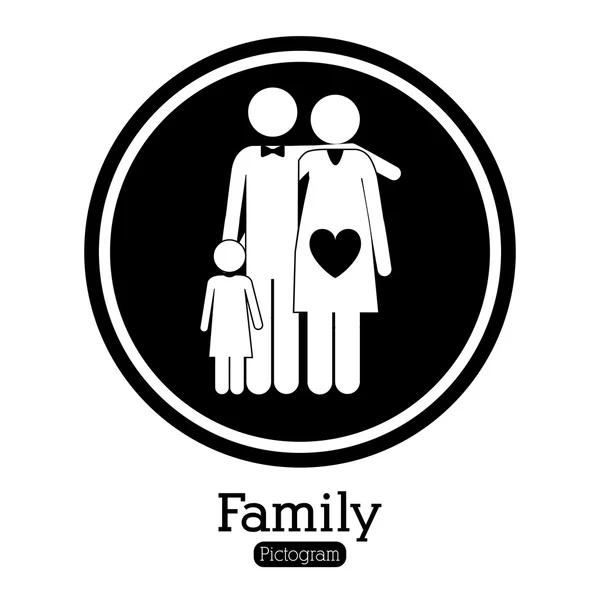 Desenho da família —  Vetores de Stock