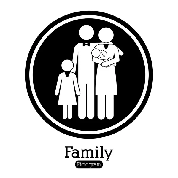 Familie ontwerp — Stockvector