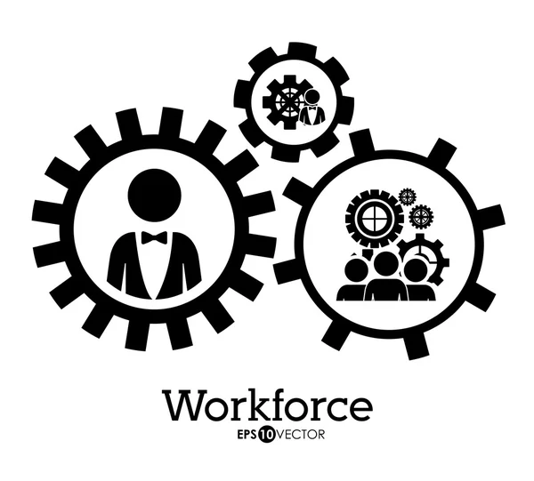 Workforce design — Wektor stockowy