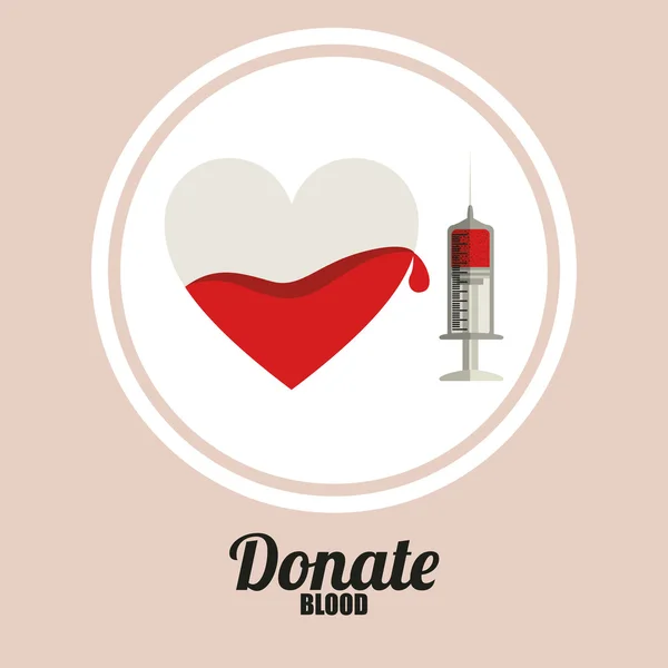 Donazione di sangue — Vettoriale Stock