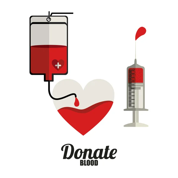 Donazione di sangue — Vettoriale Stock