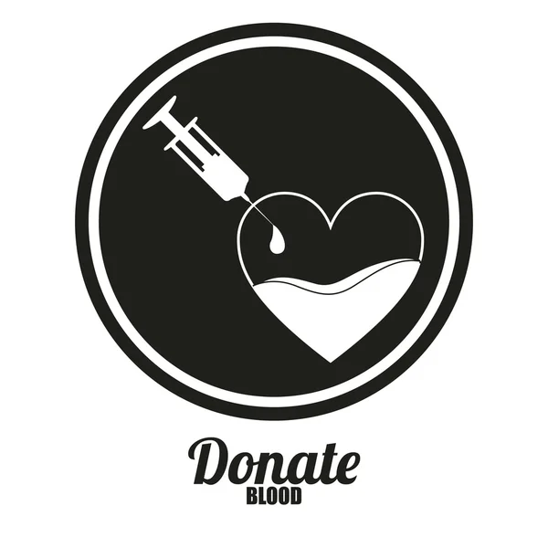 Donación de sangre — Vector de stock