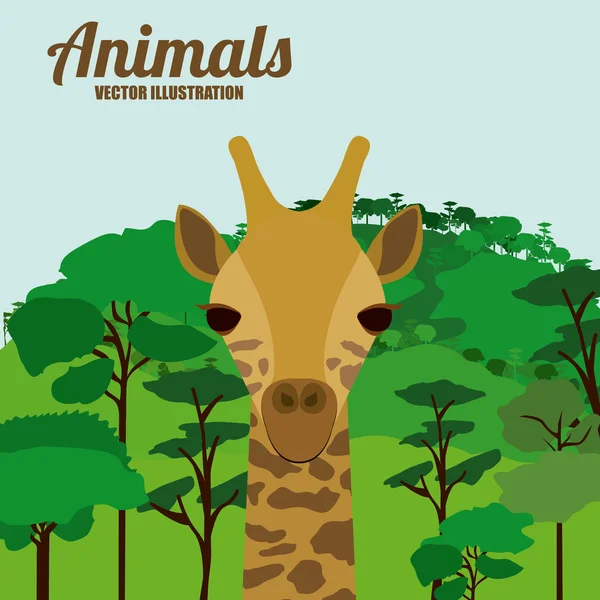 Diseño de animales — Vector de stock