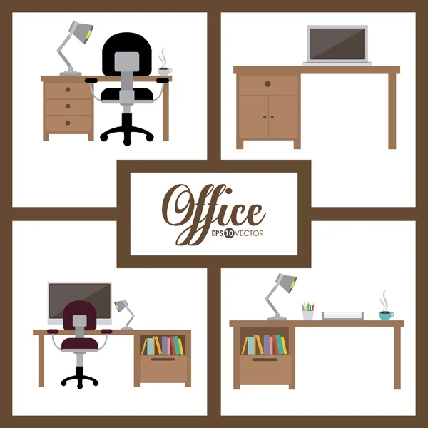 Office design — Stockvector