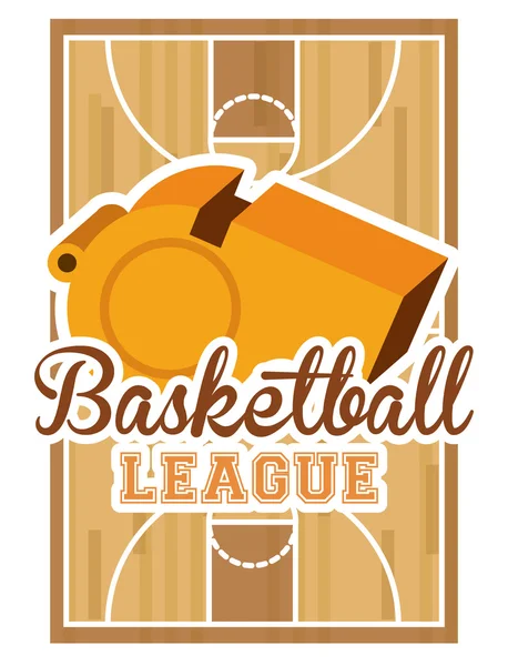 Diseño de baloncesto — Vector de stock