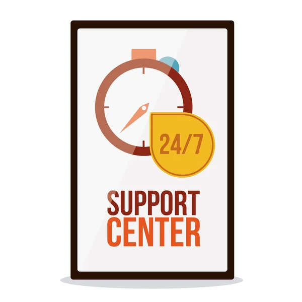 Support center ontwerp — Stockvector