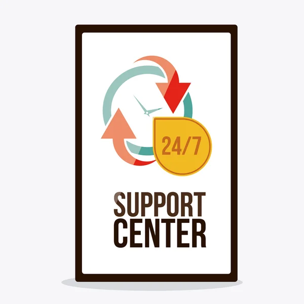 Design del centro di supporto — Vettoriale Stock