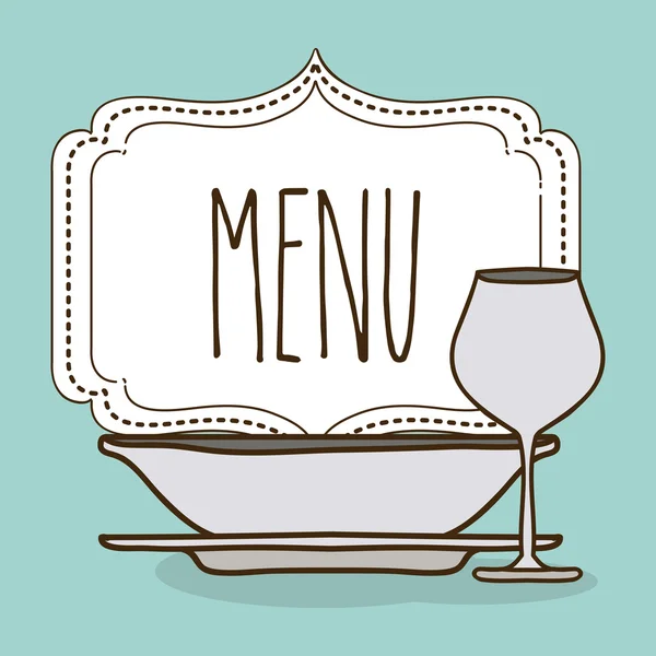 Conception de menu — Image vectorielle