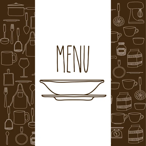 Conception de menu — Image vectorielle
