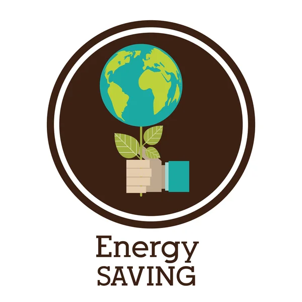 Energy saving design — Stock Vector