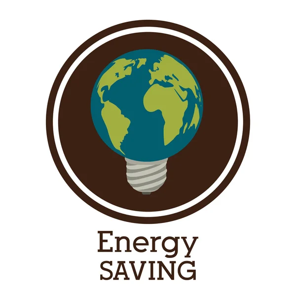 Energy saving design — Stock Vector