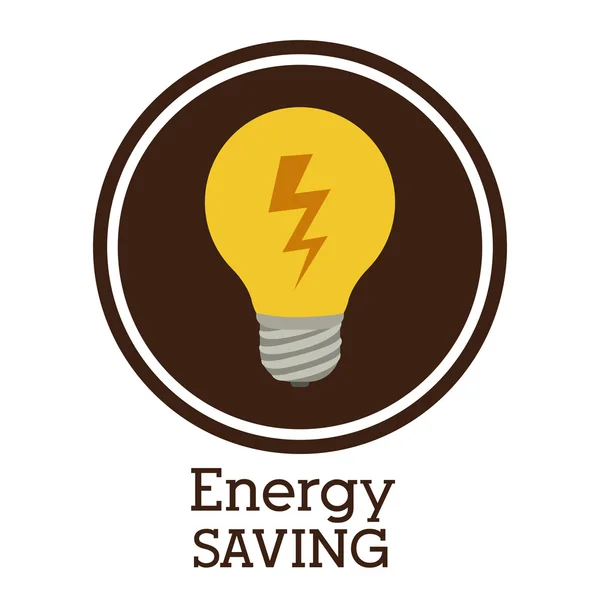 Energy saving design — Stock Vector