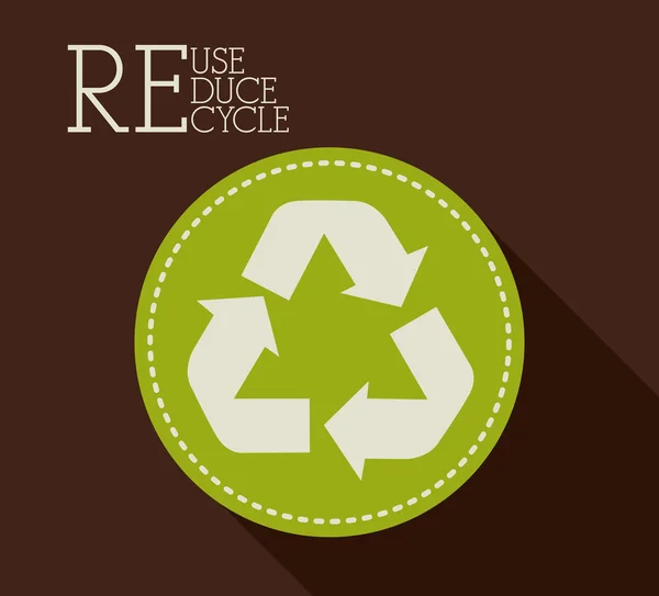 Recycler la conception — Image vectorielle