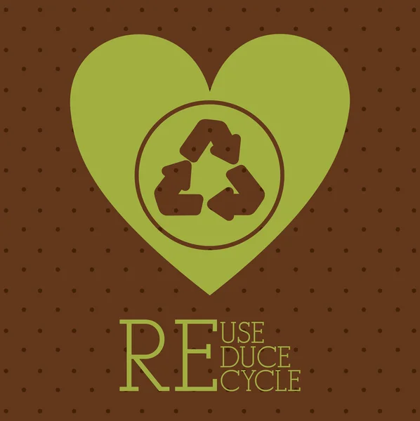 Reciclar el diseño — Vector de stock