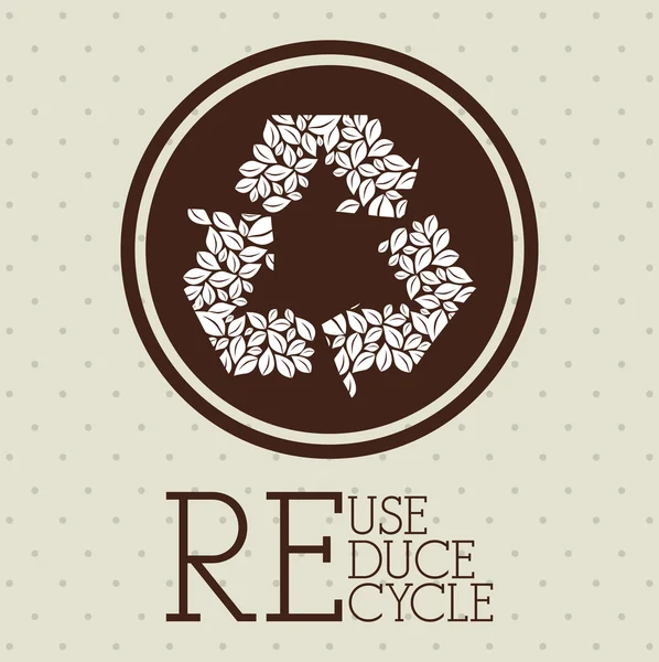 Recycler la conception — Image vectorielle