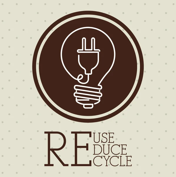 Projeto de reciclagem —  Vetores de Stock