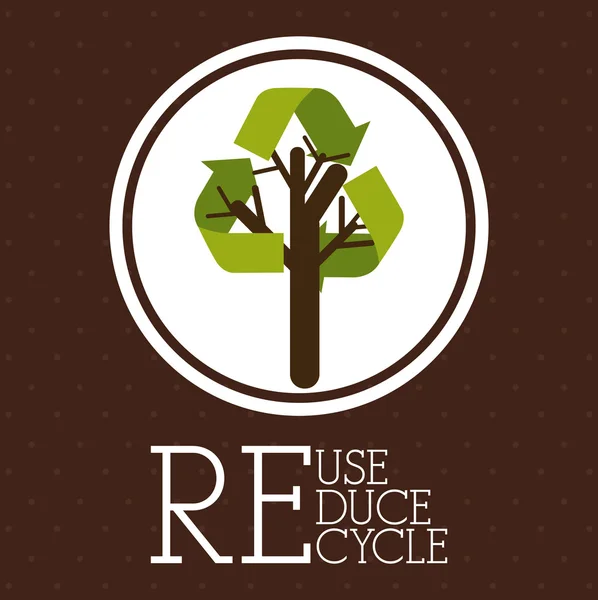 Recycle ontwerp — Stockvector