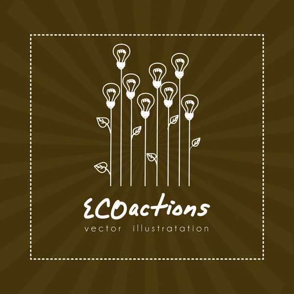 Eco acties ontwerp — Stockvector
