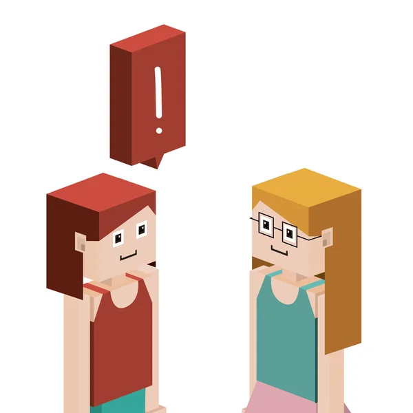 Conception Isometric People — Image vectorielle