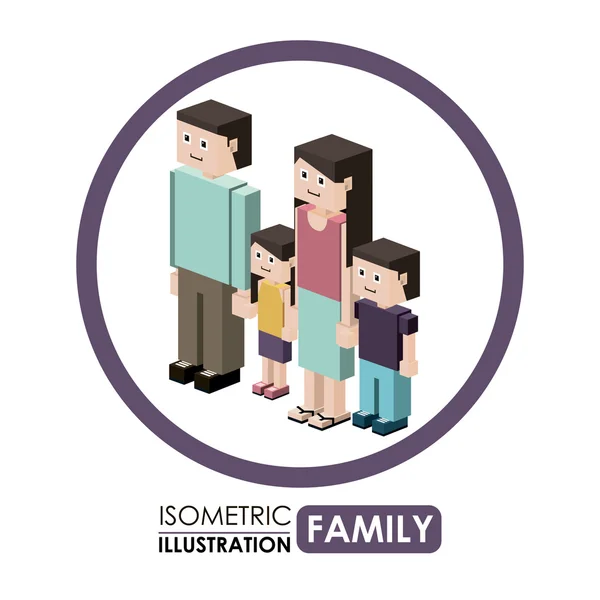 การออกแบบของ Isometric People — ภาพเวกเตอร์สต็อก