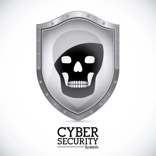 Кібер безпеки цифровий дизайн — стоковий вектор
