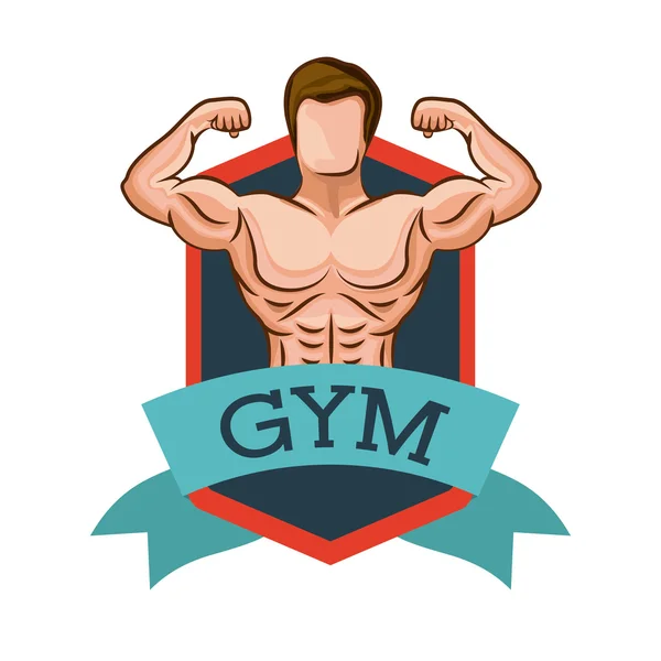 Diseño de gimnasio — Vector de stock