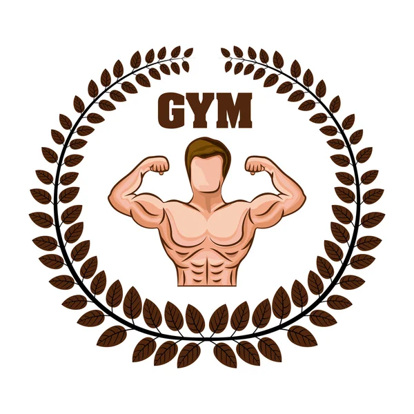 Gym design — Stock vektor