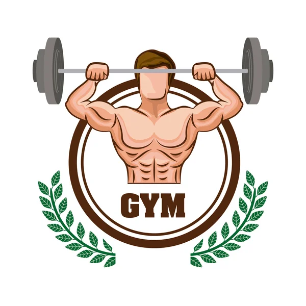 Gym design — Stock Vector