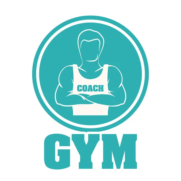 Diseño de gimnasio — Vector de stock