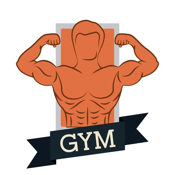 Gym design — Stock Vector