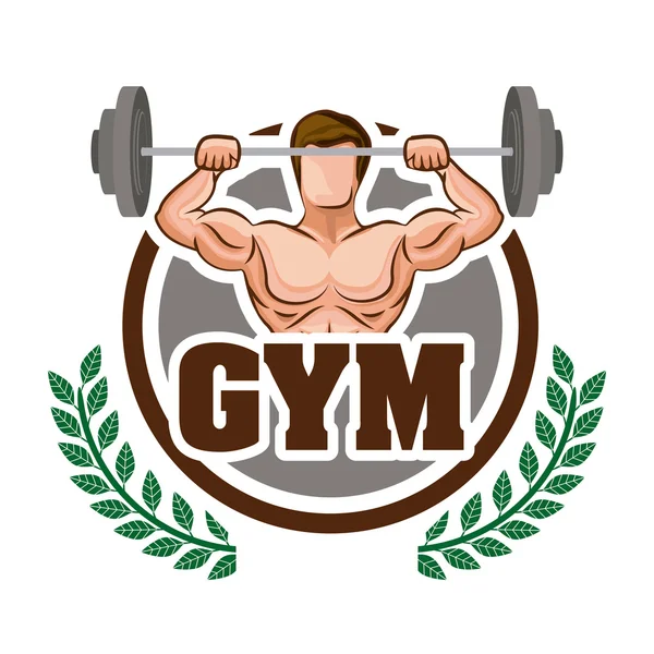 Gym design — Stock Vector