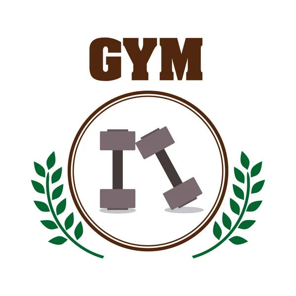 Gym design — Stock Vector