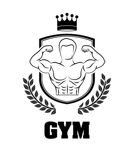 Diseño de gimnasio — Vector de stock